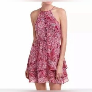 NWOT-Never Worn/Parker Paisley Tiered Halter Dress-Size Small.